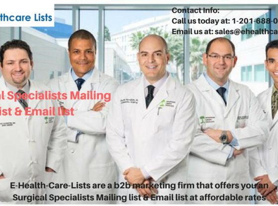 Surgical Specialists Mailing List | Surgical Specialist List